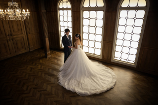 小さい頃に夢見た王子様とお姫様のような1枚も