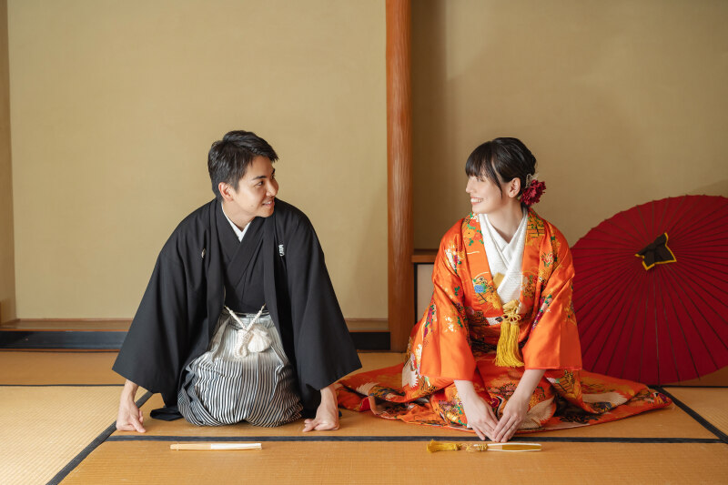 和装の撮影からスタート！