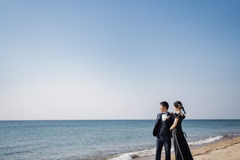 青空の下でフォトウェディング*