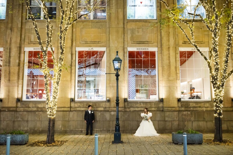 イルミネーションと一緒に