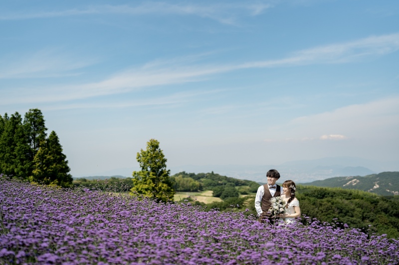 お花畑に囲まれて♡