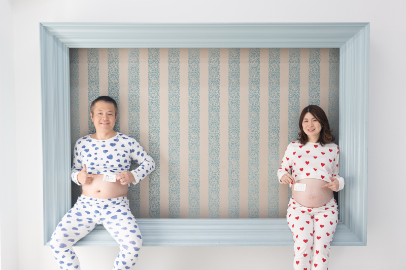 スタジオ撮影ならではのフレームシーン!