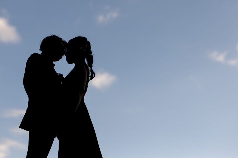 大空を背景にシルエット撮影☀