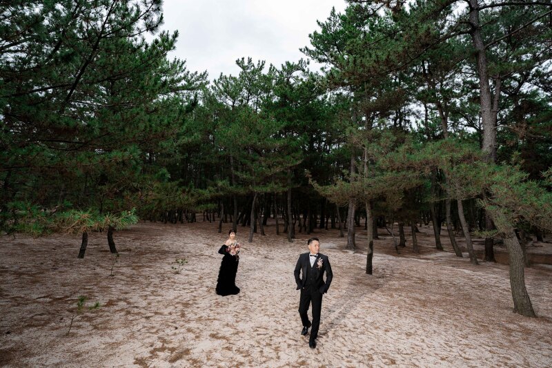 松林に包まれて・・!