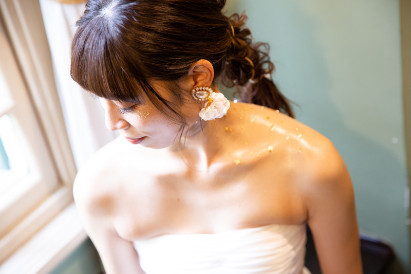 きらきらの金箔・ピアス❀