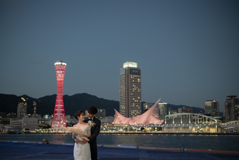 夜のハーバーランド