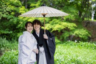 晴天の白無垢×ナイトウェディング＊