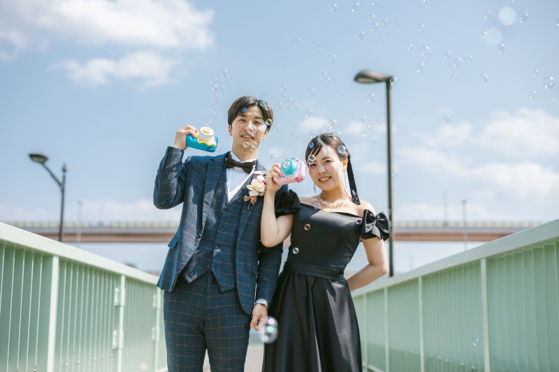 カメラ‥と思いきや、シャボン玉◎