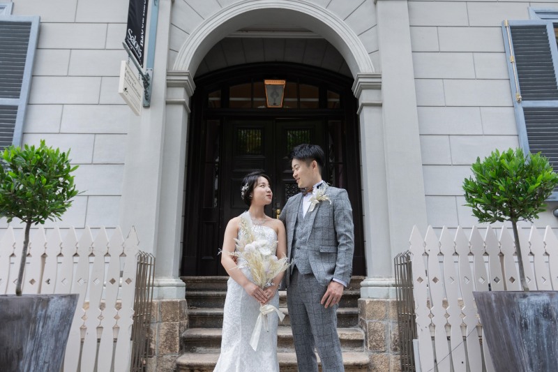 異国情緒な建物背景に撮影スタート^ ^