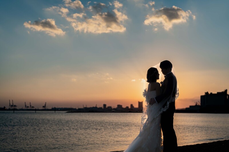 ベールインのワンシーン♡