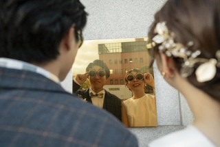 お持ち込みアイテムでおふたりらしいフォトウェディング＊