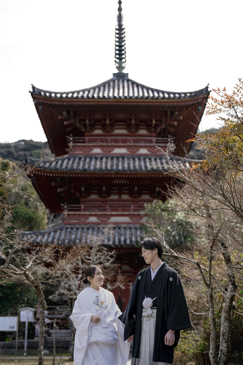 三重塔からスタート*