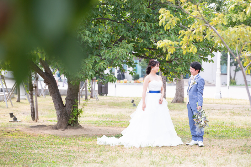 自然の中にいるお二人