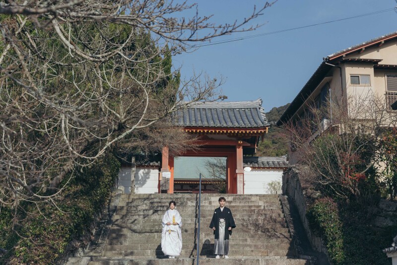 白無垢で始まる和装フォト♡