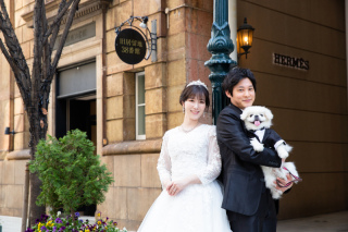 愛犬とウェディングフォト☆