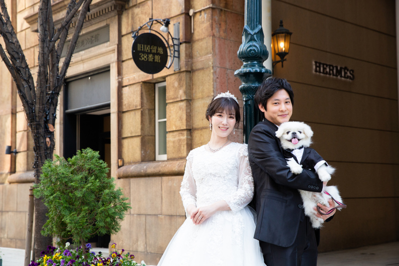 愛犬とウェディングフォト☆