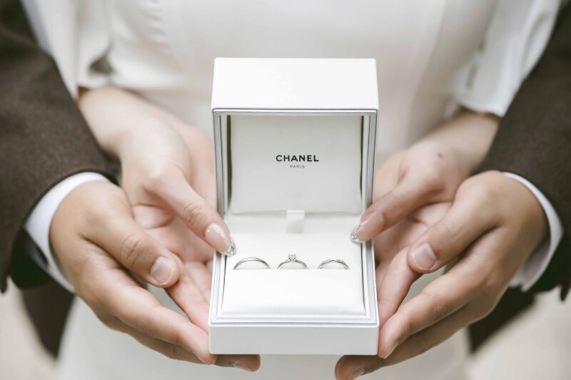 大切なリング撮影も忘れずに♩