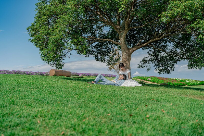 芝生でナチュラルショット♪