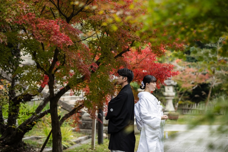 紅葉に囲まれて❋