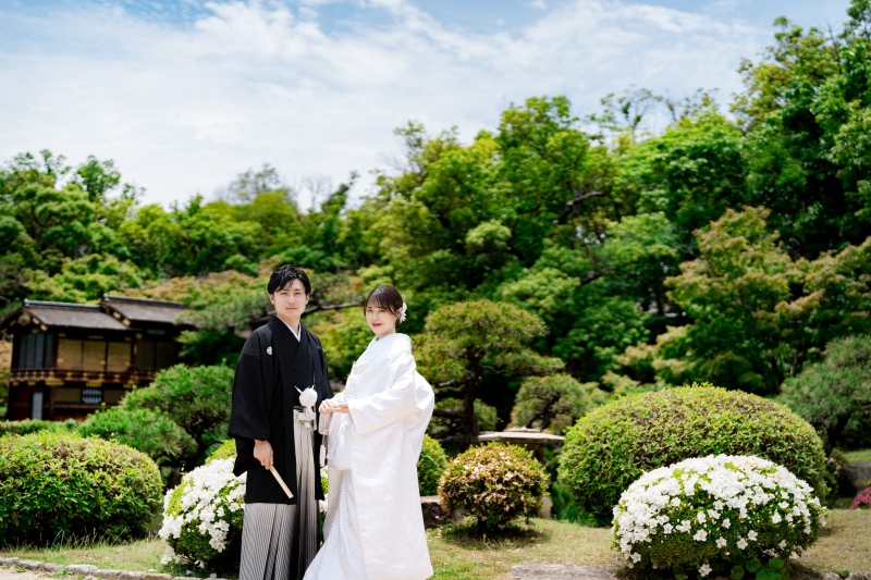 緑と青空をバックに☆