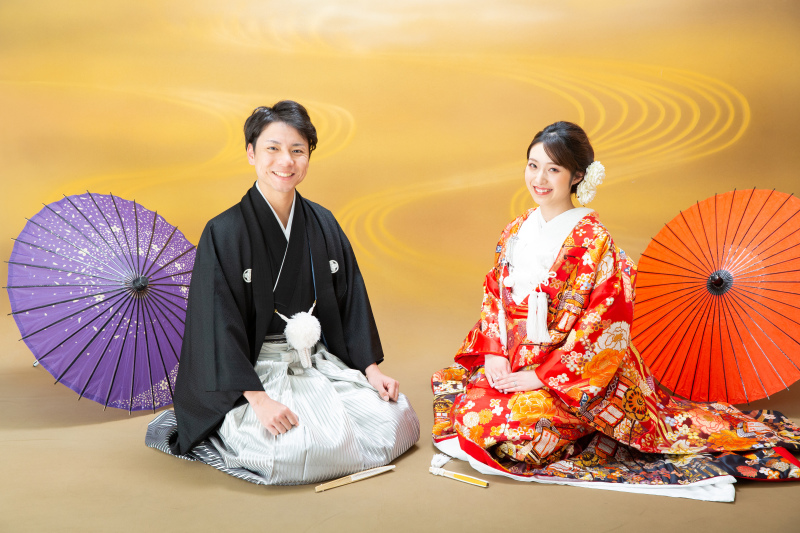 スタジオで和装撮影♪