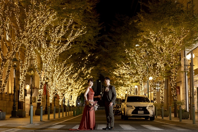 エスコートされながら♡