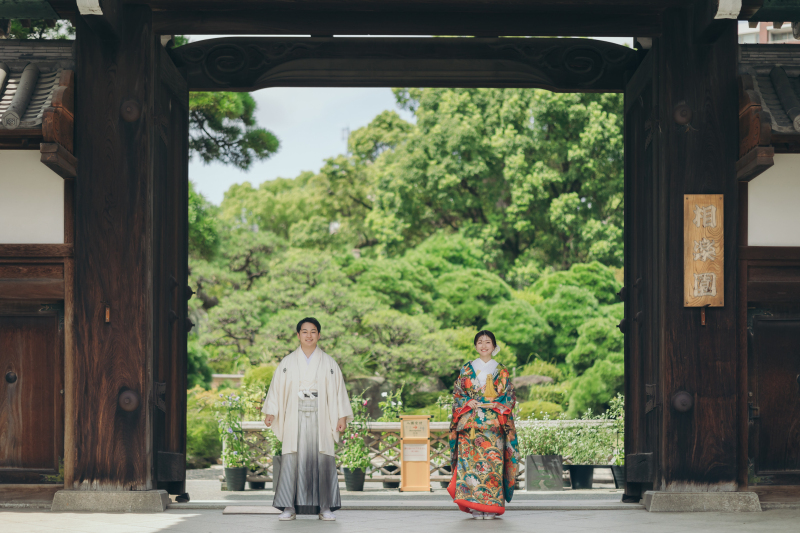 相楽園でしっとり和装ロケ*