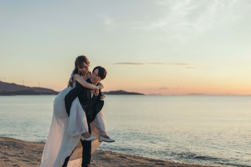 おんぶショット♡