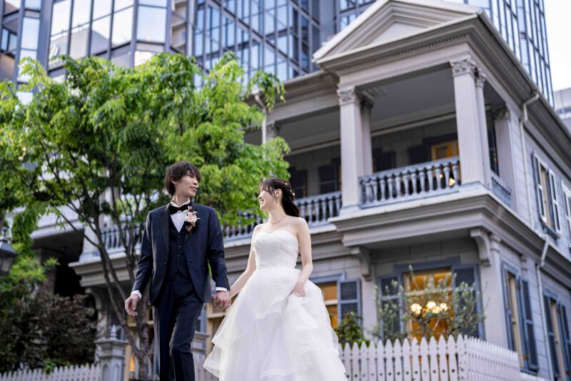 ウェディング×神戸街並みでの撮影スタート