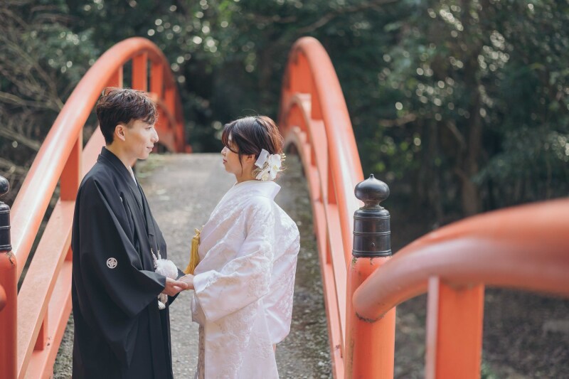 橋の上でほっこりショット♪