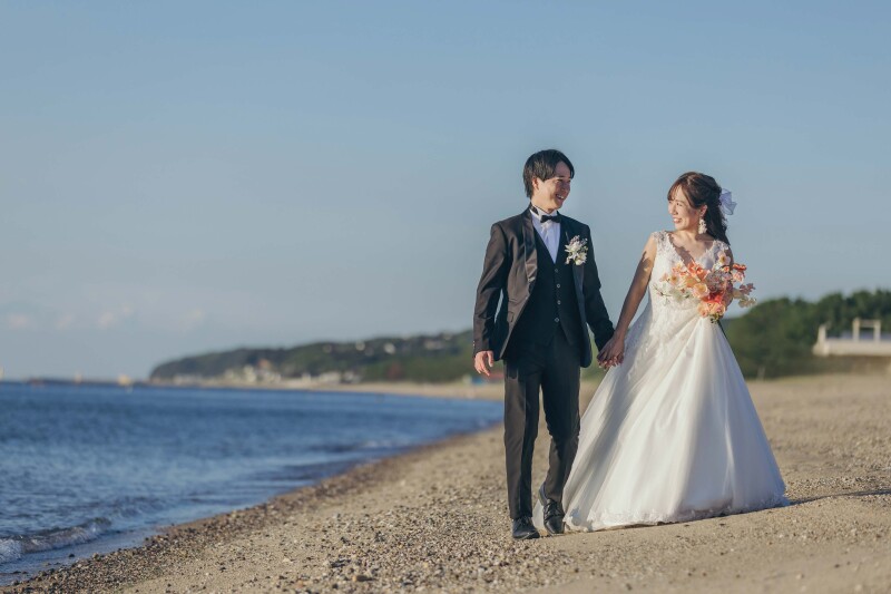 移動して慶野松原でビーチ撮影スタート☆