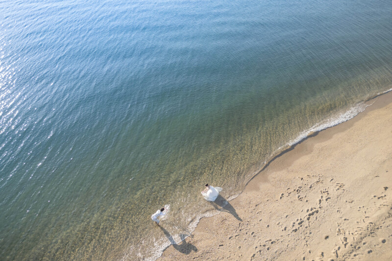 パシャパシャ水遊び*