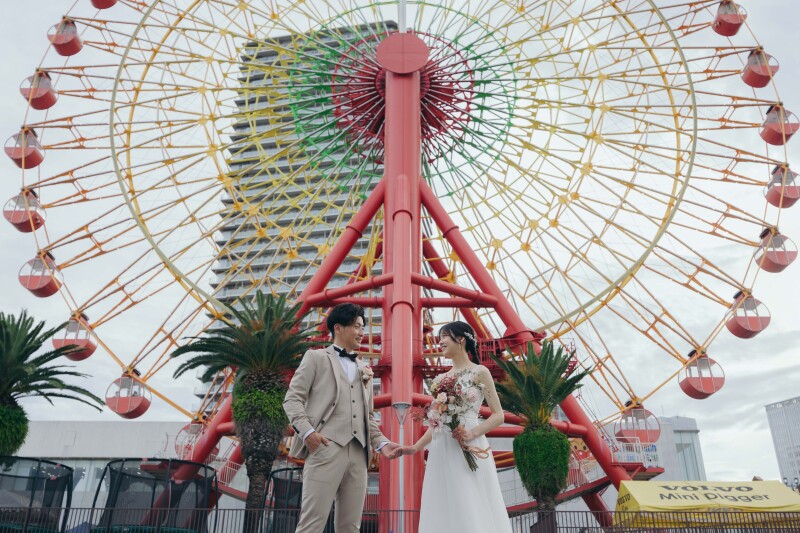 観覧車前にて☆