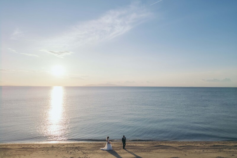 ドローン×サンセットビーチ