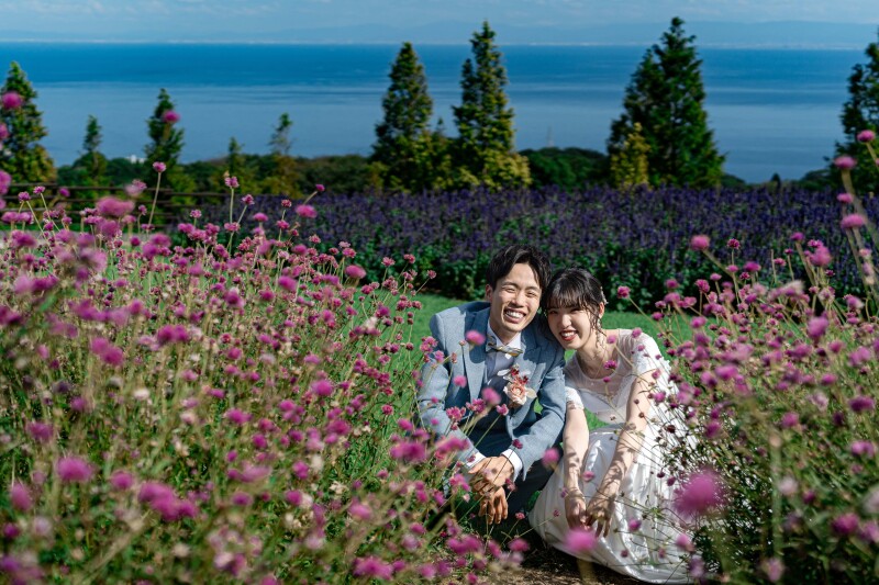 青空×お花ショット