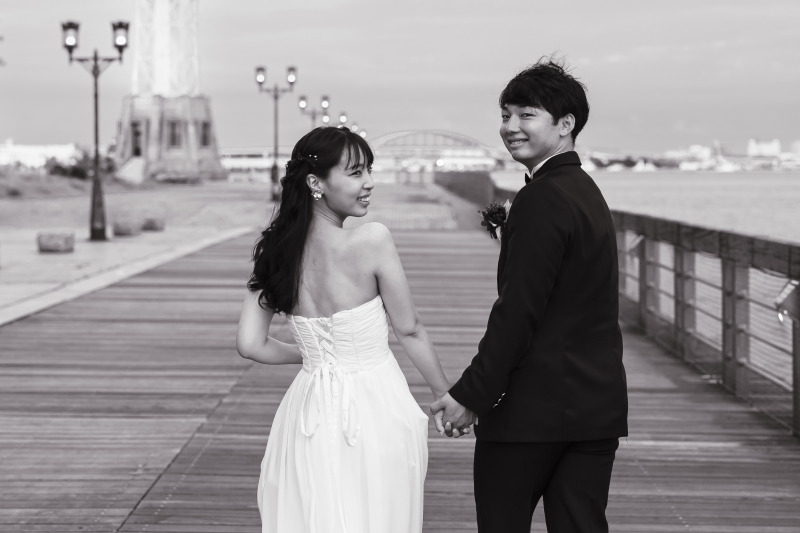 モノトーン加工で大人っぽく