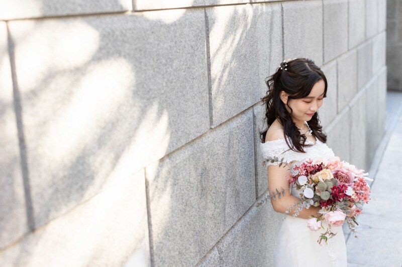 新婦様のソロカットから*