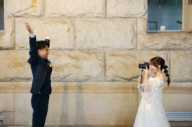 新婦様がカメラマンに!