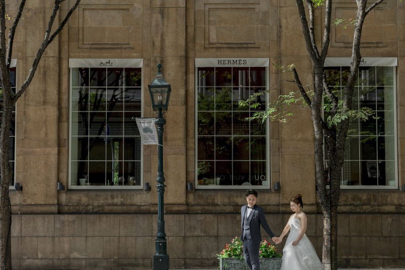 エルメス前で♡