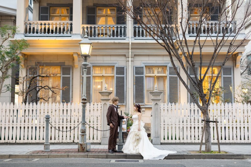 おしゃれな建物の前で♩