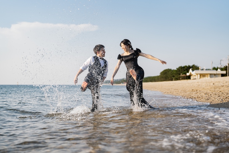 海ならではの瞬間もパシャリ⭐︎