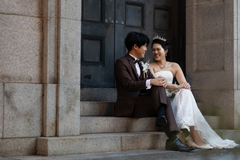 見つめ合うおふたり