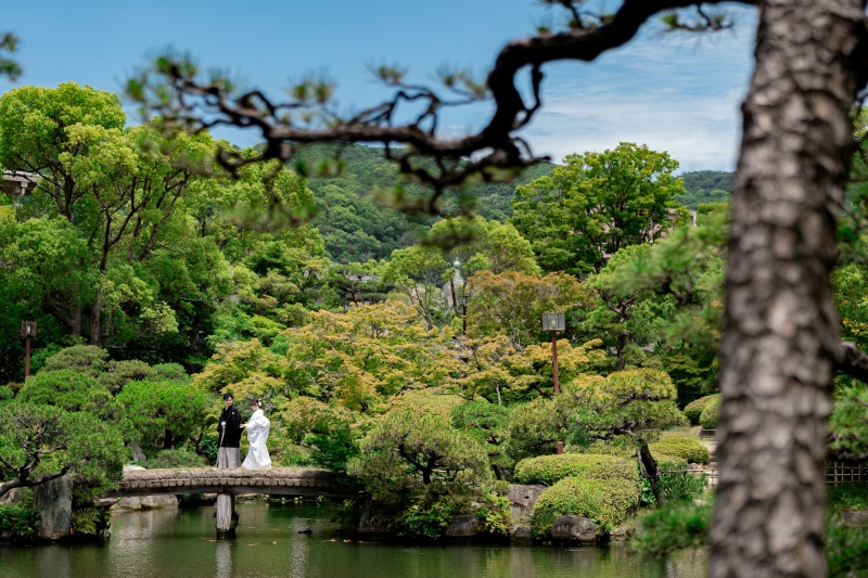 マーブルリゾートウェディング神戸【MARBLE RESORT WEDDING 神戸】_庭園で撮影できる