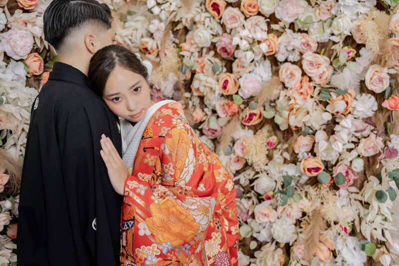 フラワーウォールで華やかでフォトジェニックに＊*