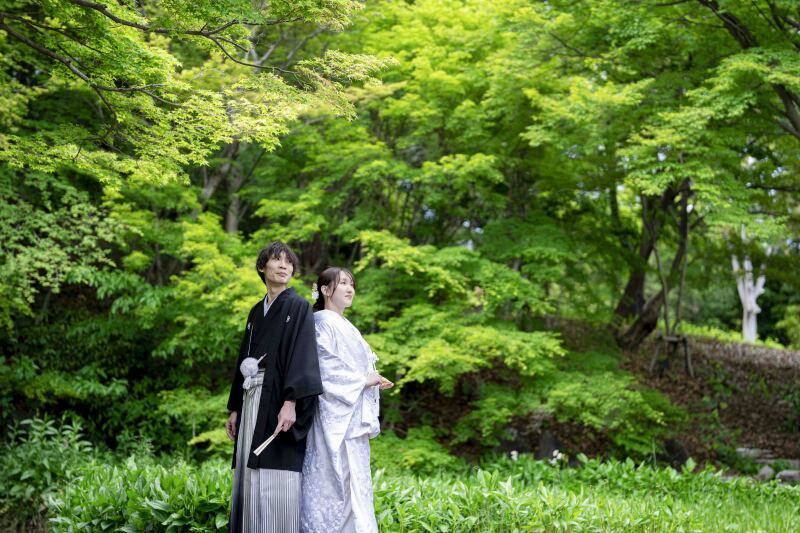 マーブルリゾートウェディング神戸【MARBLE RESORT WEDDING 神戸】_庭園で撮影できる