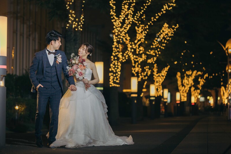 マーブルリゾートウェディング神戸【MARBLE RESORT WEDDING 神戸】_夜景で撮影できる