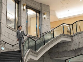 新郎黒ソックス