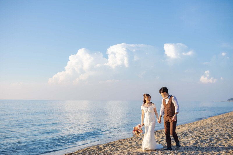 マーブルリゾートウェディング神戸【MARBLE RESORT WEDDING 神戸】_海で撮影できる
