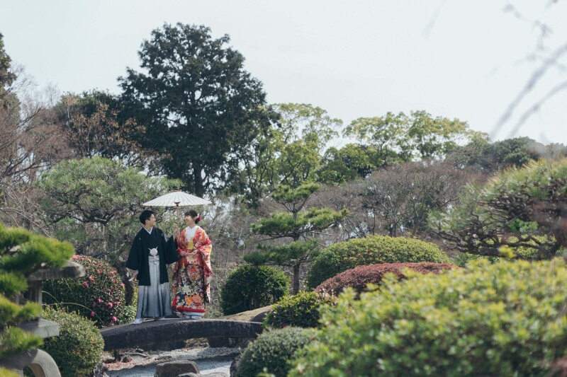 マーブルリゾートウェディング神戸【MARBLE RESORT WEDDING 神戸】_庭園で撮影できる