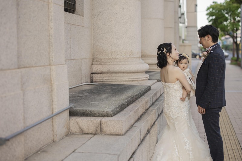 【ファミリーフォトウェディング＊キッズ衣装付】データ150カット・衣装1着・ヘアメイク・選べるロケーション地1ヶ所